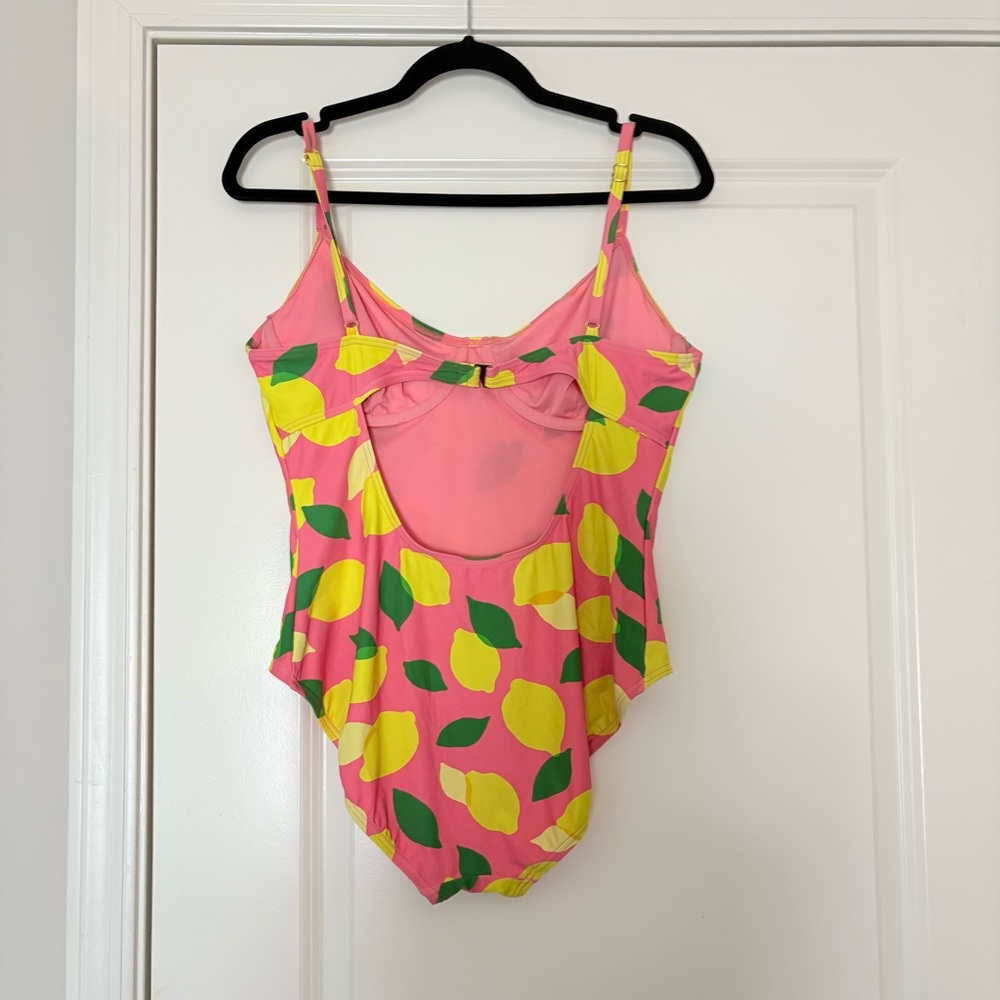 Kate Spade Women’s Pink Lemon-Print One-Piece Swimsuit - Picture 5 of 16